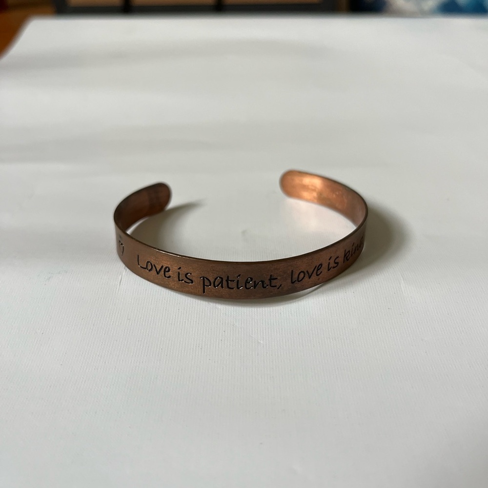 Engraved Copper Bracelet